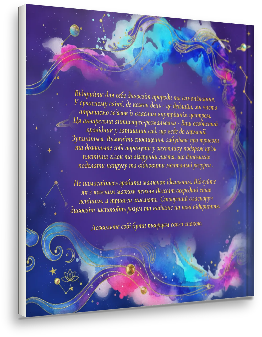 Зворот книги з описом